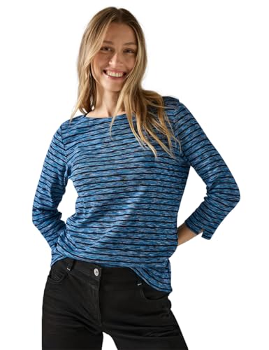 CECIL Damen B322248 Gestreiftes Shirt, Multi Aqua Melange,S CECIL Damen B322248 Gestreiftes Shirt, Multi Aqua Melange,S von Cecil