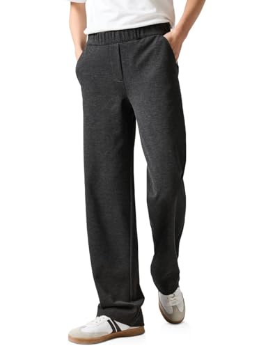 CECIL Damen B378299 Hose Im Loose Fit, Charcoal Grey Melange,L / 30L von Cecil