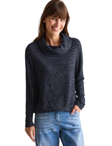 CECIL Damen B322615 Kuscheliges Melange-Shirt, Universal Blue Melange, S EU CECIL Damen B322615 Kuscheliges Melange-Shirt, Universal Blue Melange, S EU von Cecil