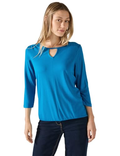 CECIL Damen B322251 Langarmshirt Mit Cut Out, Dynamic Aqua Blue,M CECIL Damen B322251 Langarmshirt Mit Cut Out, Dynamic Aqua Blue,M von Cecil