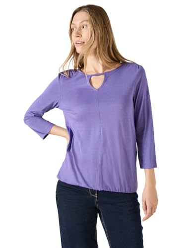 CECIL Damen B322251 Langarmshirt Mit Cut Out, Wild Lilac,S von Cecil