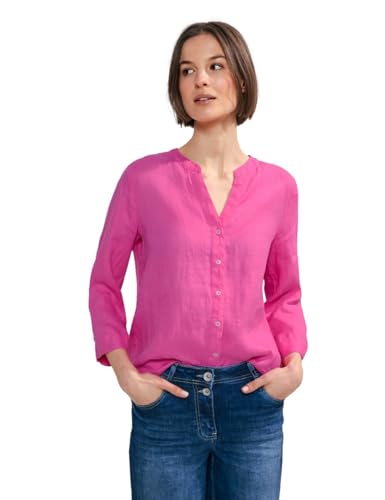 CECIL Damen Bluse aus Leinen Bloomy pink XL von Cecil