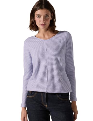 CECIL Damen B322386 Melange Ottoman T-Shirt, Gentle Lilac Melange,L CECIL Damen B322386 Melange Ottoman T-Shirt, Gentle Lilac Melange,L von Cecil