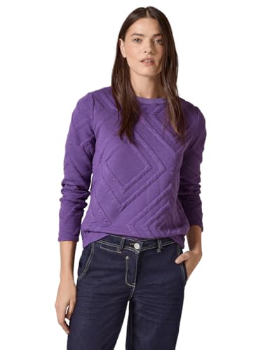 CECIL Damen B322263 Shirt mit 3D Strukturmuster, Wild Lilac, XS von Cecil