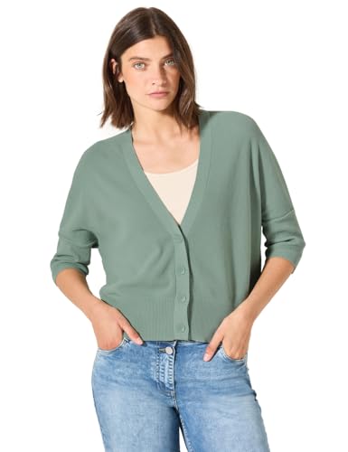 Cecil Damen B253959 Strickjacke, Matcha Green, XL EU von Cecil