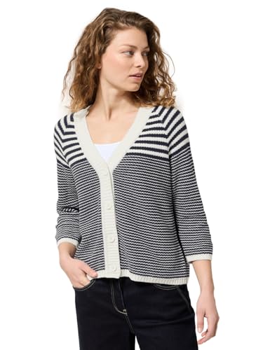 Cecil Structure-Mix Cardigan universal Blue XXL Cecil Structure-Mix Cardigan universal Blue XXL von Cecil