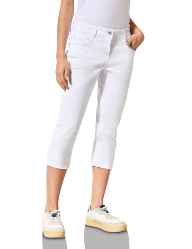 Cecil Damen B378653 Jeans, Weiß, 33 EU von Cecil