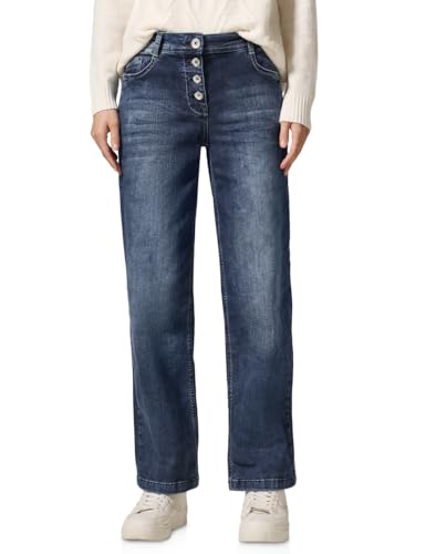 CECIL Damen B378400 Style Neele Dark Blue, Mid Blue Used Wash, 27W / 28L von Cecil