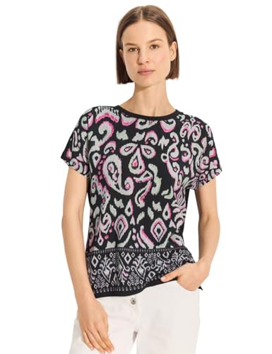 CECIL Damen T-Shirt mit Materialmix von Cecil