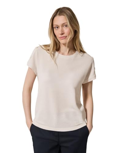 Cecil Damen B323121 T-Shirt, Light Beige, XL von Cecil