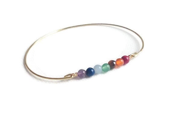 Yoga Armband - Chakras Meditations Heilsteine Schmuck Chakra Ausgleichsarmband Energie Yoga Armband - Chakras Meditations Heilsteine Schmuck Chakra Ausgleichsarmband Energie von Cecileis