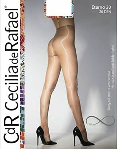 Cecilia de Rafael Damen Eterno 20 Strumpfhose, 20 DEN, Braun (Schokobraun), S von Cecilia de Rafael