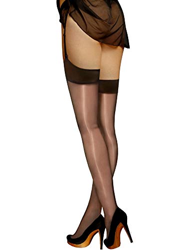 Cecilia de Rafael Damen Bas Glas Strumpfhose, 15 den, Schwarz, 38 von Cecilia de Rafael