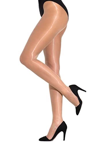 Cecilia de Rafael Damen Eterno Super Lucido 10 Glänzende Strumpfhose in Te mit Glattem Finish - Nylon & Spandex - XL Cecilia de Rafael Damen Eterno Super Lucido 10 Glänzende Strumpfhose in Te mit Glattem Finish - Nylon & Spandex - XL von Cecilia de Rafael