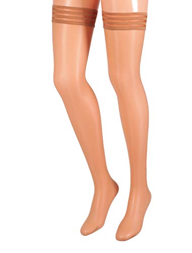 Cecilia de Rafael Sevilla Super Glänzende Halterlose Strümpfe-Medium-Moreno Cecilia de Rafael Sevilla Super Glänzende Halterlose Strümpfe-Medium-Moreno von Cecilia de Rafael