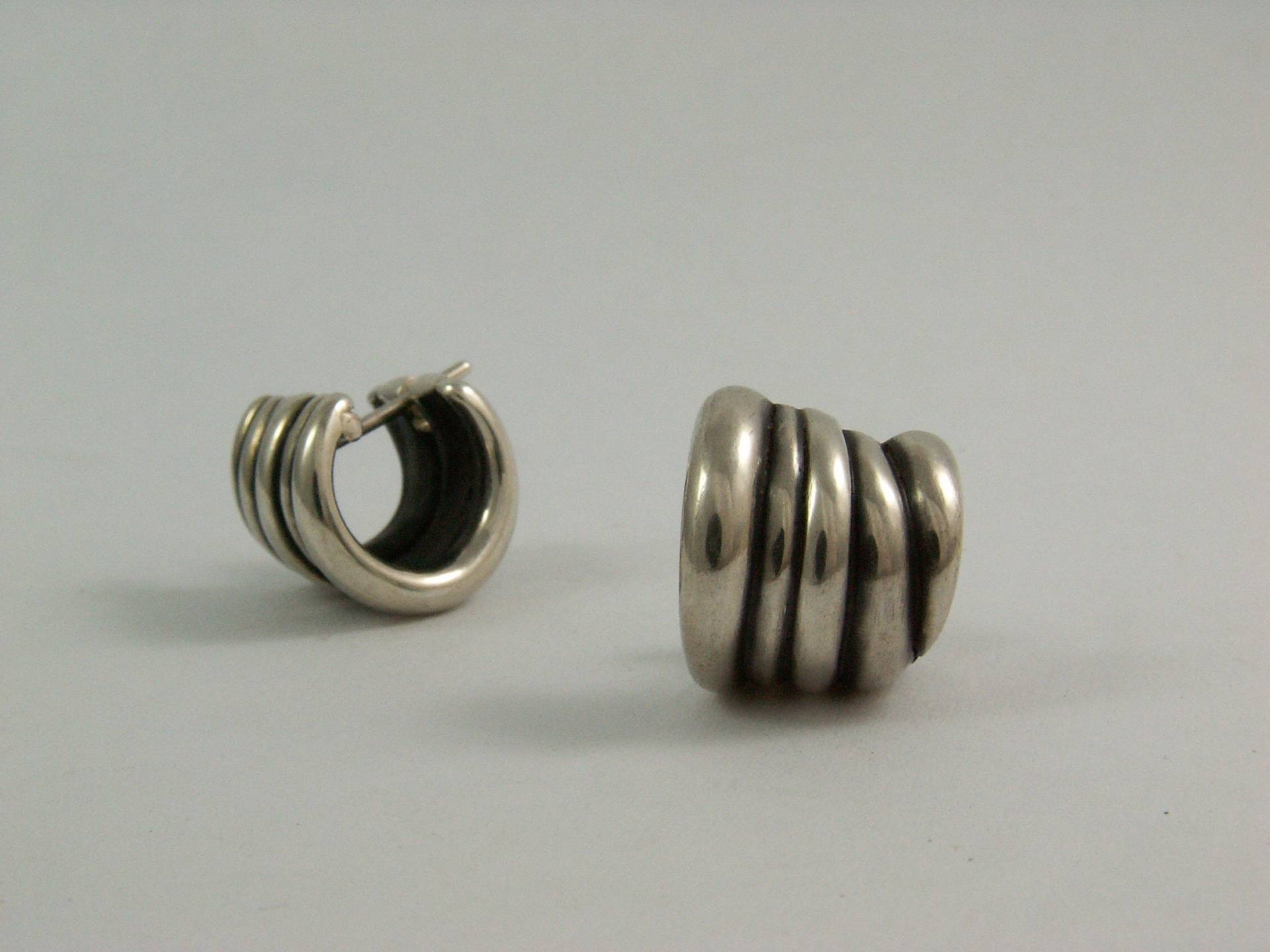 Multi Strang Klobige Silber Gemütliche Creolen von CeciliaLeete