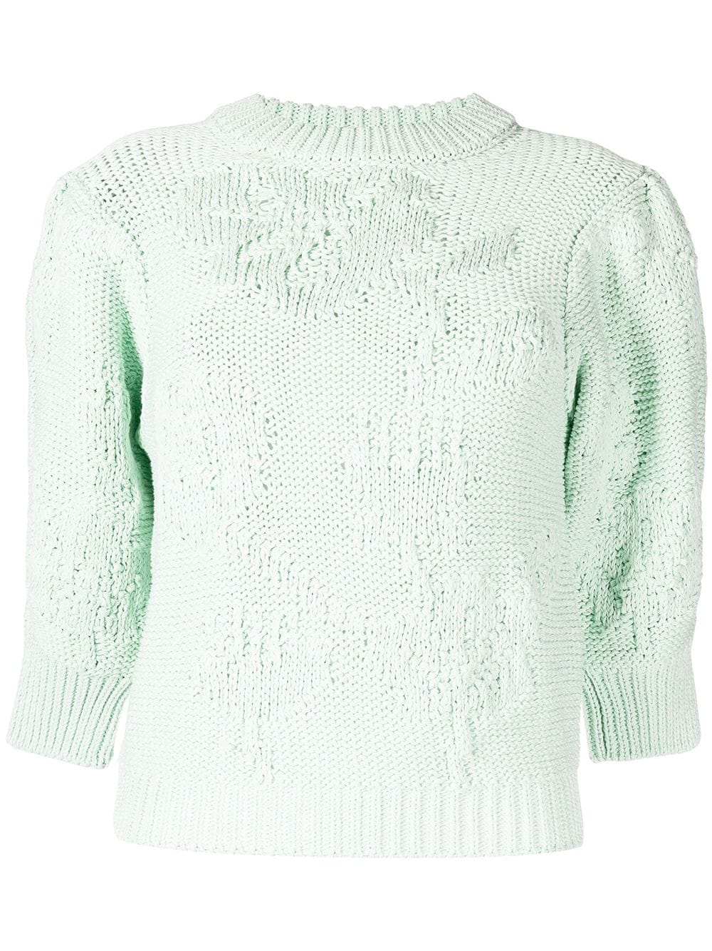 Cecilie Bahnsen Grob gestrickter Pullover - Grün von Cecilie Bahnsen