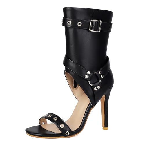 Ceciloroda Fancy Gladiator Sandalen Stiletto für Damen Ankle Wrap Open Toe Motorcycle Biker Schuhe Dressy Party Heels Performance Schuhe Black Size 42 Ceciloroda Fancy Gladiator Sandalen Stiletto für Damen Ankle Wrap Open Toe Motorcycle Biker Schuhe Dressy Party Heels Performance Schuhe Black Size 42 von Ceciloroda