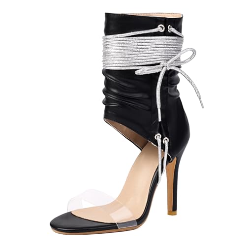 Ceciloroda Tie up Gladiator Sandalen Stiletto für Damen Ankle Wrap Open Toe Motorcycle Biker Schuhe Dressy Party Heels Performance Schuhe Black Size 42 Ceciloroda Tie up Gladiator Sandalen Stiletto für Damen Ankle Wrap Open Toe Motorcycle Biker Schuhe Dressy Party Heels Performance Schuhe Black Size 42 von Ceciloroda