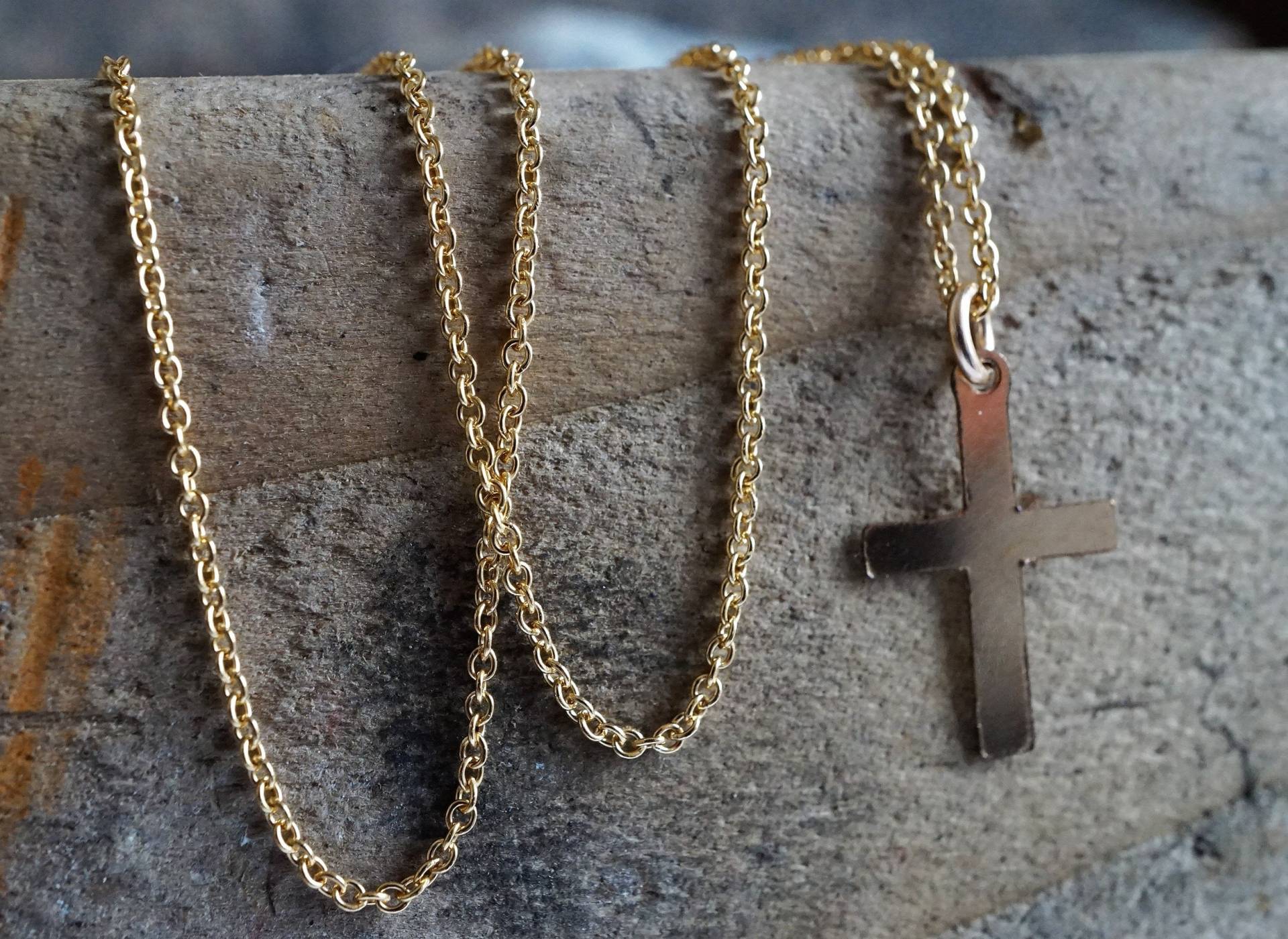 Gold Filled Kreuz Halskette Zierlich Geschenk Für Sie Weiblich Zierliche 14K Schmuck von CecylDesign