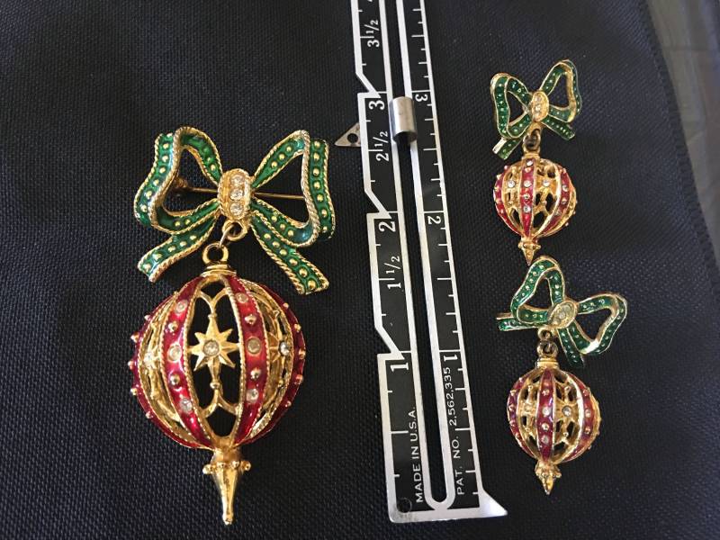 Jahrgangs Urlaub Pin & Ohrring-Set von CeeKee