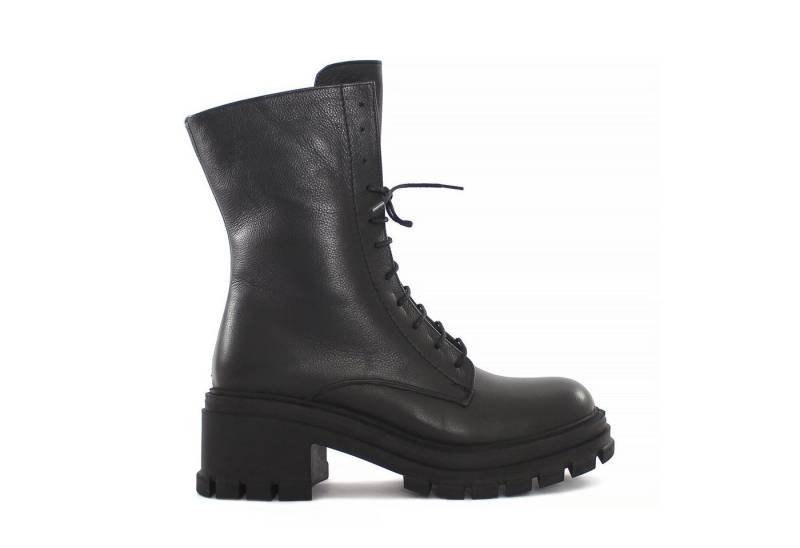 Celal Gültekin 625-23948 Schnürstiefel Markante Leder-Kampfstiefel mit hohem Blockabsatz und Warmfutter. von Celal Gültekin