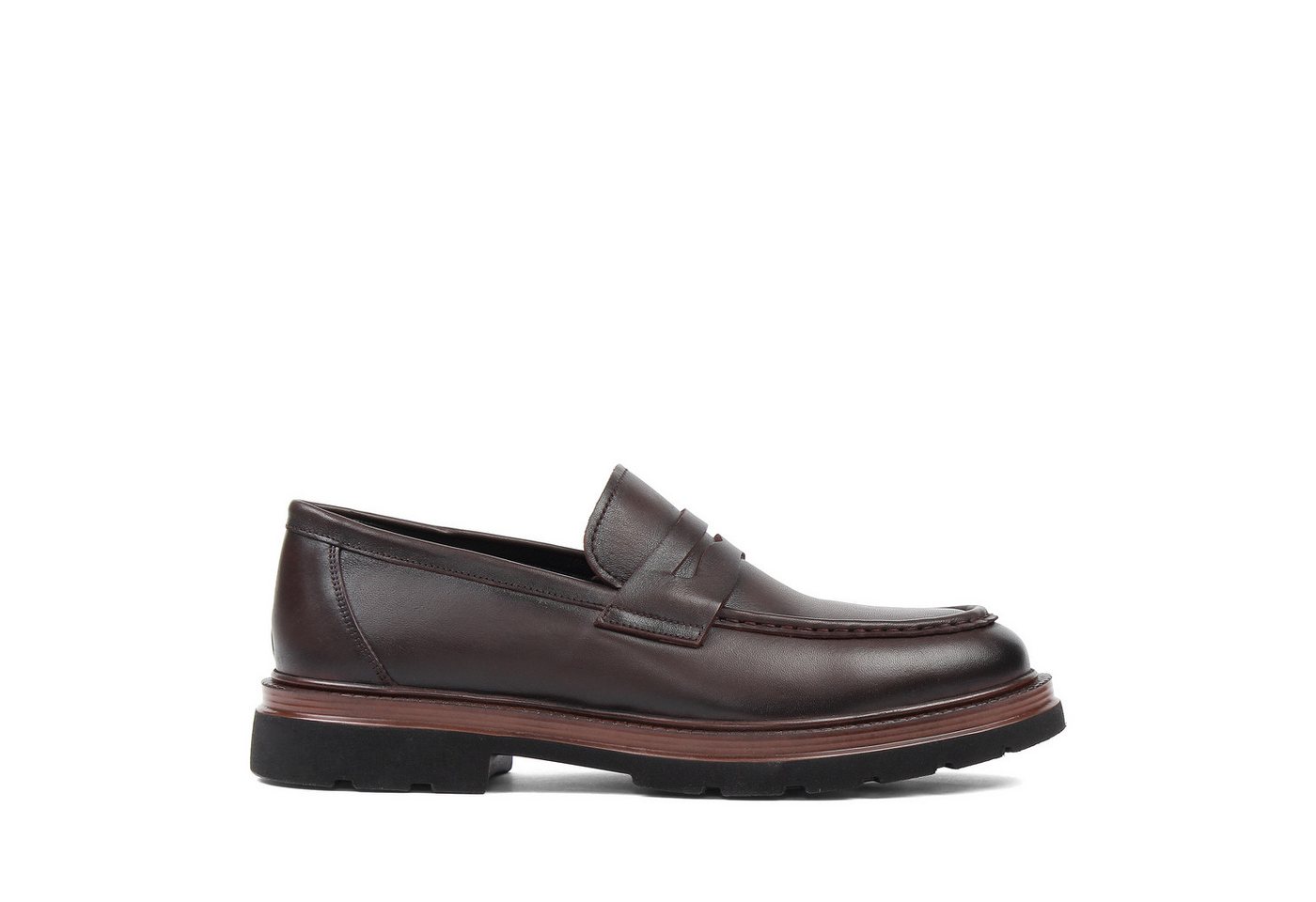 Celal Gültekin 663-640 Loafer Metallösen, gepolsterter Schaft, sportliche Sohle, schwarz von Celal Gültekin