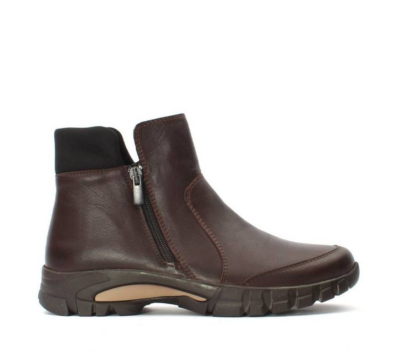 Celal Gültekin 727-28603 Stiefel Leder-Stiefeletten mit Warmfutter und flacher Sohle. von Celal Gültekin