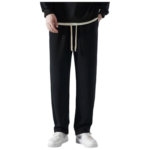 Jogginghose Jungen Thermo Fleece Sweathose Mit Kordelzug Und Taschen Loose Fit Sweatpants Weites Bein Freizeithose Große Größen Sporthose Overseize Haremshose Winter Warm Pants von Celanisai