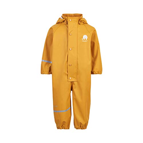 CELAVI Unisex Basic PU rain Suit Regenmantel, Gelb, 70 von Celavi