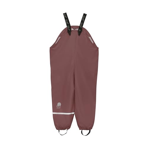 CELAVI Unisex Kinder Basic PU rain Pants Regenhose, Rose Brown, 70 von Celavi