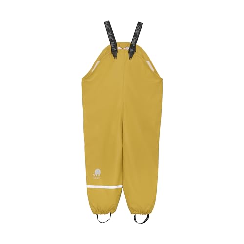 CELAVI Baby-Mädchen Basic PU rain Pants Regenjacke, Gelb (Mineral Yellow 372), (Herstellergröße:70) von Celavi