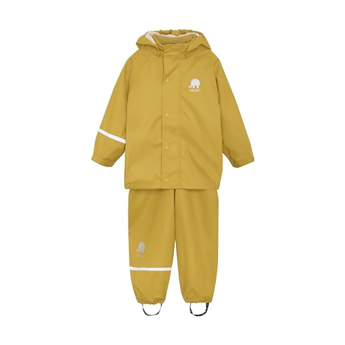 CeLaVi Baby-Mädchen Zweiteiliger Regenanzug in vielen Farben Regenjacke, Gelb, 70 von Celavi