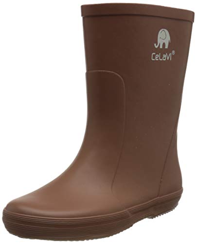CELAVI Basic Wellies Solid Gummistiefel, Brown, 21 EU von Celavi