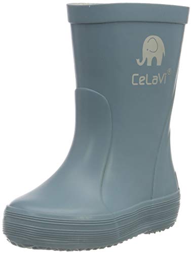 CeLaVi Jungen Basic Wellies Solid Rain Boot, Smoke Blue, 21 EU von Celavi