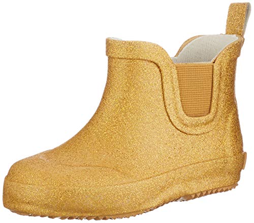 CeLaVi Jungen Unisex Kinder Short Wellies with Glitter Gummistiefel, Pale Gold, 21 EU von Celavi