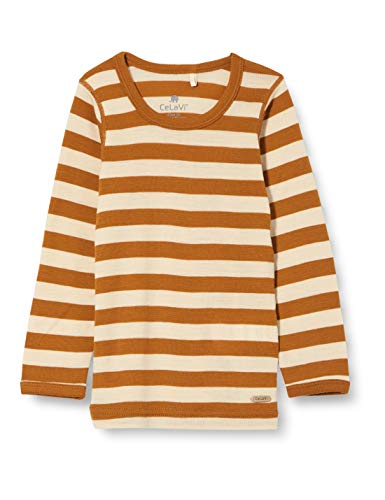 CeLaVi Unisex Blouse with Stripes Unterwäsche, Pumpkin Spice, 90 cm von Celavi