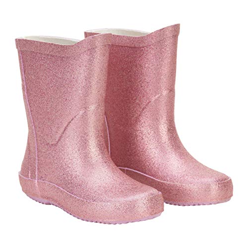 Celavi Glitzer-Gummistiefel aus Naturkautschuk Mauve Shadow 34 von Celavi