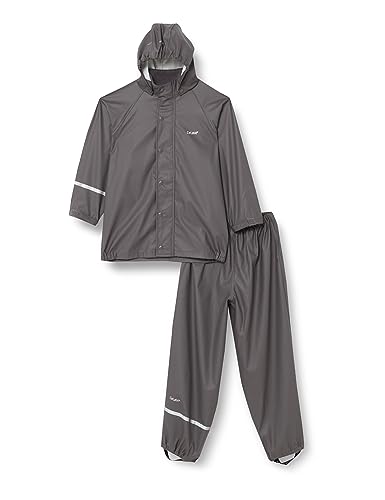 Celavi Jungen Basic Rainwear Set -Solid Pu Regenjacke, Grau, 150 EU von Celavi