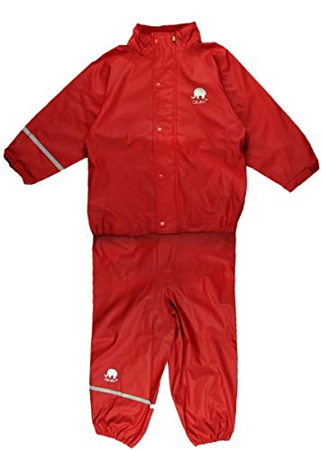 Celavi Jungen Celavi Zweiteiliger Regenanzug in Vielen Farben Regenjacke, Rot (Red), 150 EU von Celavi