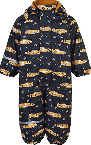 CeLaVi Jungen Rainwearsuit with Print and Fleece Regenjacke, Navy, 80 von Celavi