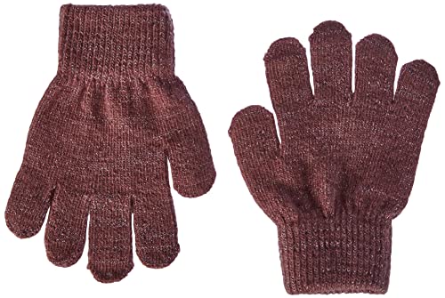 CeLaVi Unisex Baby Glitter Magic Gloves Fingerhandschuhe, Rose Brown, 1 Year von Celavi
