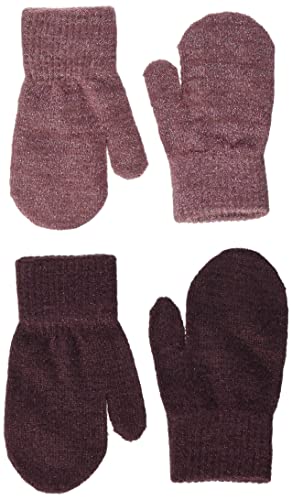 CeLaVi Unisex Baby Glitter Magic Mittens Fäustlinge, Rose Brown, 3 Year von Celavi