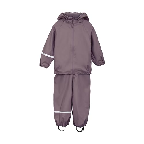 Celavi Unisex Kids Basic Recycle PU Rainwear Set, Moonscape, 70 von Celavi