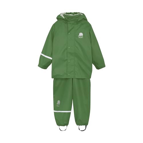 Celavi Unisex Basic Rainwear Set-solid PU Regenjacke, Elm Green, 140 von Celavi