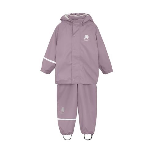 Celavi Unisex Basic Rainwear Set-solid PU Regenjacke, Mauve Shadow, 130 von Celavi