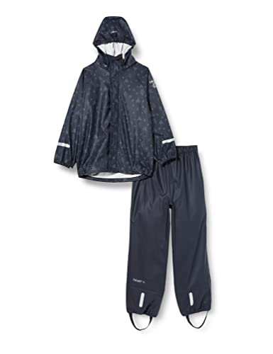 CeLaVi Unisex Kids Regen Set Rain Jacket, Dark Navy, 80 von Celavi