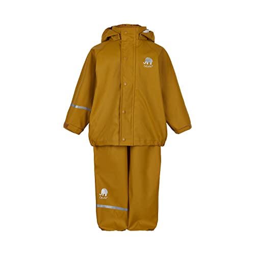 CELAVI Unisex Kinder Basic PU rain Set Regenjacke, Buckthorn Brown, 70 von Celavi