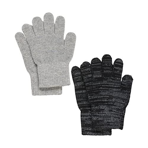 Celavi Unisex Kinder Magic Gloves W.reflex 2-pack Mittens, Grau, 7 EU von Celavi
