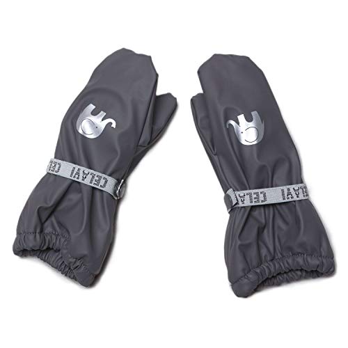 Celavi Unisex gepolsterte PU Kinderhandschuhe (Grau, 2) von Celavi
